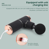 Mini Massager Gun 4 Color High Capacity Lifetime Therapy Muscle Body Pain Relief Fascia Gun Slimming Shaping Health Care Tools