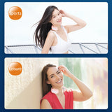 Portable Hanging Neck Fan Cooling Heater Heating Air Conditioner Fan Wearable Neckband Leafless Fan USB Rechargeable Fan
