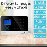Wireless Tuya APP SIM GSM Home RFID Burglar Security LCD Touch Keyboard WIFI GSM Alarm System Sensor kit Russian,Spanish Voice
