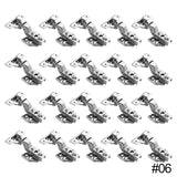 10/20pcs Hinge Soft Closing Full Overlay Door Hydraulic Hinges No-Drilling Hole Clip-On For Cabinet Cupboard Furniture Hardware
