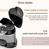 Coffee Maker Portable Fully Automatic Mini American Coffee Machine Drip Coffee Machine Black And Pink EU UK Plug
