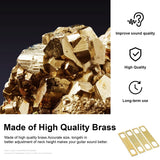 10PCS Guitar Neck Shims 0.2mm,0.5mm and 1mm Thickness Brass Shims for Guitar and Bass Bolt-on Neck Repair