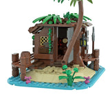 Pirate Shed Irates Pirates Barracuda Bay Island House Building Blocks Kit  21322 49016 Beach Hut Bricks DIY Toys Children Gifts