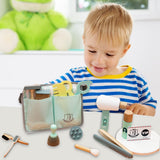 Children Pretend Play Makeup Barber Game Toy Hair Dryer Scissors Girl Play Toy Safety Haircut Hair Stylist Girl Kids Makeup Toys