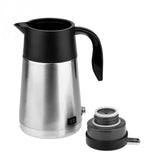12/24V 1300ml Car Kettle Stainless Steel Electric Heating Cup Boiling water Bottle Car Truck Kettle Water Heater for Travel