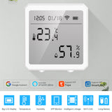 2022. WIFI Temperature Humidity Sensor Indoor Hygrometer Thermometer Detector Smart Life Remote Control Support Alexa Google