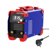 Welding Machine Dual Voltage Digital IGBT LCD Hot Start with Electrode Holder Work Clamp for Stainless Steel Metal Material