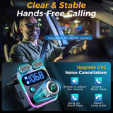 Car FM transmitter Bluetooth 5.0 48W QC Fast Charger Mp3 Player PD USB Car Radio Car Handfree Bluetooth Receiver FM Modulator