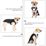 Dog Formal Wedding Shirt Cotton Tuxedo Pet Fashion Suit for Cosplay Wedding