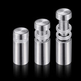 48 Packs Sign Standoff Screws Advertising Screws Stainless Steel Wall Standoff Mounts Glass Acrylic Nail for Glass Artwork and S