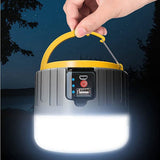 LED Solar Camping Lantern Rechargeable Mini Rechargeable Tent Light for Emergency Outdoor Power Outage Hiking