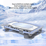 Foldable Tablet Cooling Stand Dual-core Semiconductor Cooling Bracket Portable Height Adjustable Radiator