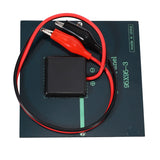 1W 5.5V Solar Cell Epoxy Polycrystalline Solar Panel+Clip For Charging 3.7V Battery System Toy LED Light Study 95*95MM