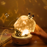Starry Sky Light Star Projector Children Night Lights Rechargeable Bedside Lamp Baby Bedroom Wall Decoration Light Music