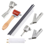1600W Hot Air Welding Machine Kit Plastics Heat-Welders Tools Set with Welding Speed Nozzle &amp; Roller Rod