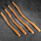 Wooden Therapy Massage Tools Scraping Stick Beech Wood Back Shoulder Neck Waist Leg Massage Tools Lymphatic Drainage Tools