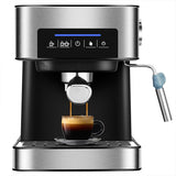 1.6L 220V 20Bar Espresso Coffee Maker Machine Small Semi Automatic Cappuccino Italian Steam Type Milk Frother Touch Panel
