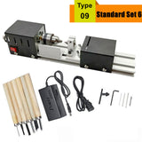 Mini Lathe Beads Machine Miniature Buddha Pearl Lathe DIY Woodworking Buddha Pearl Lathe Machine Drill Rotary Tool 12V/24V
