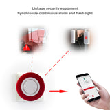 Zigbee 3.0 smart Strobe flash Siren Horn alarm Sound with 95DB big sounds to threaten thief HA1.2