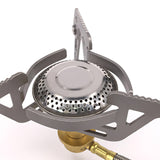 Adjustable Outdoor Gas Stove Camping Gas Burner Folding Stove Hiking Portable Foldable Stoves With Anti-Slip Serration