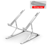 Laptop Stand Foldable 6 + 9 Levels Double Layer Height Adjustable Aluminum Portable Bracket