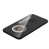 Dual 15W Wireless Charger Magnetic Aluminum Alloy Chassis Glass Panel Fast Charger For Iphone 12 13