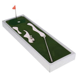 Mini Novelty Table Top Golf Game with Putter Ball Flag Set Toy Gift Desk Golf Game for Funny Kids Family Pub Club Game Supplies