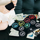 1Set Hand-Rolled Electronic Drum Creative Kids Percussion Drum Music Instrument Rhythm Practice Built-In Speaker Drum