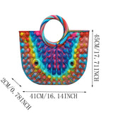 New Children Adult Simple Dimple Fidget Toys Pressure Relief popete Game Board Silicone Anti stress Bubble Shopping Handbag Toy