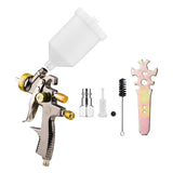 LVLP 1.8mm Air Spray Gun 600cc Fluid Cup Gravity Feed Air Paint Sprayer 360-degree Paint Spraying Gun for Car Repair Furniture