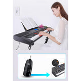 UHF Wireless Guitar System Set Black Rechargeable Wireless Transmission System for Electric Guitar Violin Bass Accessaries