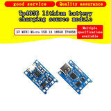 100Pcs 5V 1A 18650 TP4056 Lithium Battery Charger Module Charging Board with Protection Dual Functions