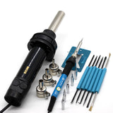 220V Portable BGA Rework Solder Station Hot Air Blower Heat Gun 8032  Hand-held Hot Air Gun 3pcs Nozzle