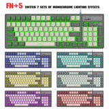 96 Keys RGB Lighting Game Keyboard USB Wired Color Matching Gaming Backlight Keyboards for PC Desktop Laptop Gamers Office