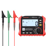 HT5910 4.7-inch LCD Digital Resistance Meter Leakage Switch Tester RCD/Loop Tester 1000 Data Storage Megohmmeter Voltmeter
