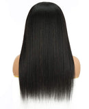 Headband wig ladies long straight hair black chemical fiber headband wig headband wig