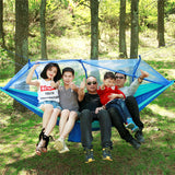 Portable Mosquito Net Hammock Tent Adjustable Straps and Carabiner Double Wild Outdoor Sleeping and Resting Hammock 260*130cm