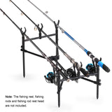 Detachable Fishing Rod Stand Buzz Bar Pole Rest Head Folding Retractable Fishing Rod Holder with Carry Bag Fishing Tools