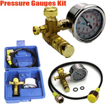 Hydraulic Pressure Guage Excavator Hydraulic Pressure Test Kit With Testing Hose Coupling And Gauge Tools 6Mpa Pressure Gauges