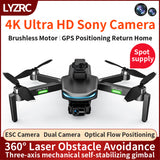 L800 PRO2 Drone GPS 4K HD Professional Dual Camera 3-axis Anti-shake Gimbal Brushless Motor Obstacle Avoidance Dron