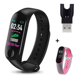 Sport Smart Band Women M3 Fitness Band With Replacement Strap for ios Android Phone IP67 Life Waterproof Heart-Rate Monitor