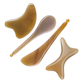 Natural Horn Scraping Plate Gua Sha Board SPA Massage Tool OX Horn Chinese Traditional Body Massager Acupuncture Scraper