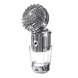 6 In 1 Tent Fan Lantern Rechargeable Camping Lamp Solar LED Night Market Booth Light Outdoor Cooling Fan Flashlight Portable