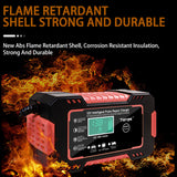 Car Battery Charger 12V 6A Intelligent Fast Charging Pulse Repair Type Full Auto-Stop Dual-Mode Lead Acid for Motorcycle