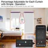 Smart Curtain Module 2 Gang Wi-Fi Smart Curtain Switch Voice Control APP Remote Control Share Function Independent Control
