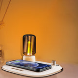 Wireless Charger With Lamp For Iphone 13 12 11 X XR Fast Charger Stand For Bedroom Office Night Light