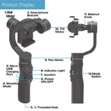 Smart Phone H4 Bracket Handheld Gimbal Stabilizer Ie Stabilization Photography Gimbal Live Support