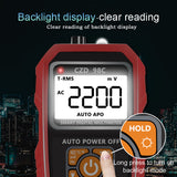CZD98A Large LCD Digital Intelligent Multimeter with Backlight Flashilight Function NCV Direct Current AC Voltage Current