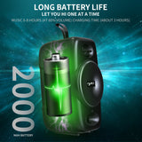 2021 Q8 TWS Bluetooth Music Bass Speaker Subwoofer Outdoor Wireless Loudspeaker Support  TF Card Hands-free Portable Bass Sound