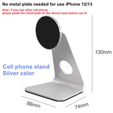 Desktop Magnetic iPhone Holder Cell Phone Stand For iPhone 12 iPhone 13 Universal iPad Aluminum Adjustable Tablet Stand